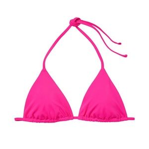 Victoria’s Secret Forever Pink Triangle Bikini Top Size Medium